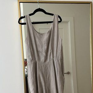 Black Crane Overall in Sand